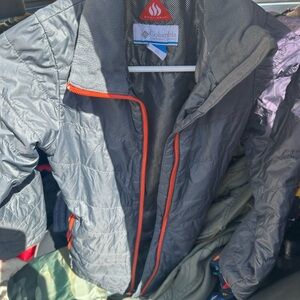 Columbia Omni-Heat Jacket with Black and Red Accents